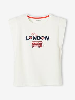 Girls-City T-Shirt with Sequinned Details for Girls