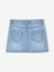 A-line Denim Skirt, for Girls BLUE DARK WASCHED+BLUE MEDIUM WASCHED - vertbaudet enfant 