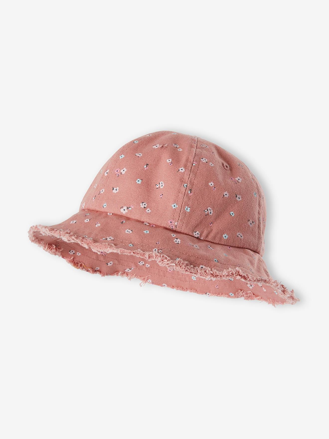 Ladies Summer Floral Bucket Hat Pale Blue or Pink A1389 