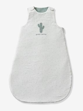 Bedding & Decor-Baby Bedding-Sleepbags-Summer Special Baby Sleep Bag in Organic Cotton* Gauze, Cactus