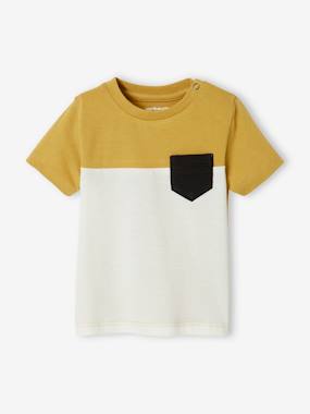 Short Sleeve Colourblock T-shirt, for Babies  - vertbaudet enfant