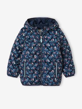 Coat & jacket-Lightweight Padded Jacket with Hood & Printed Motifs for Girls