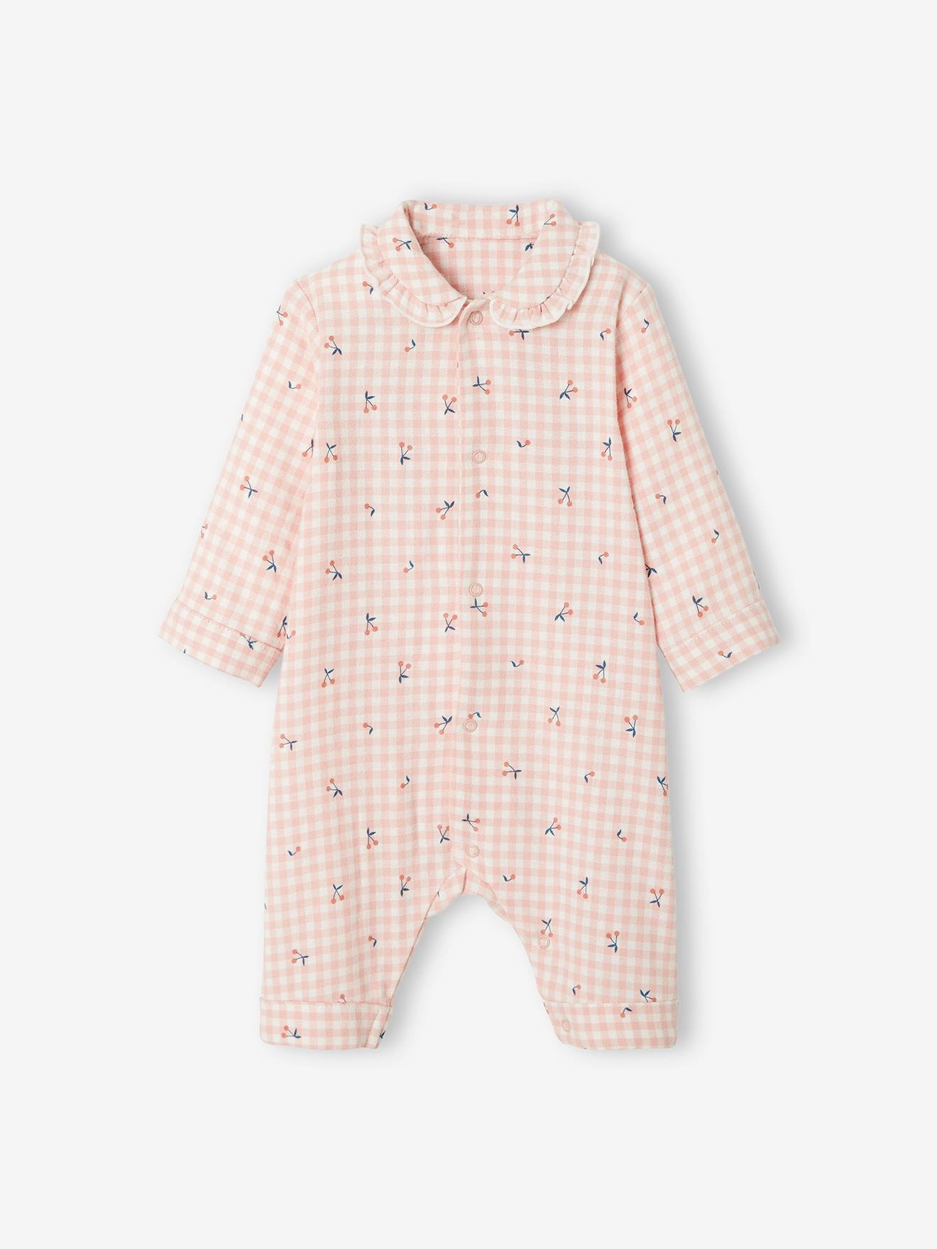 Pyjama Bébé Zippé Carreaux Tannin