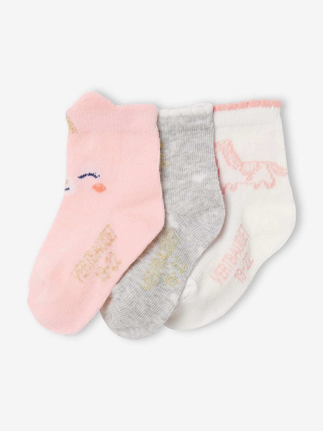 3 Years 3 Pairs Baby Toddler Girls Kids Cotton Soft Fun Cute Socks 9 Months 