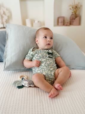 Baby-Bodysuits & Sleepsuits-Short Sleeve Jungle Bodysuit, for Babies