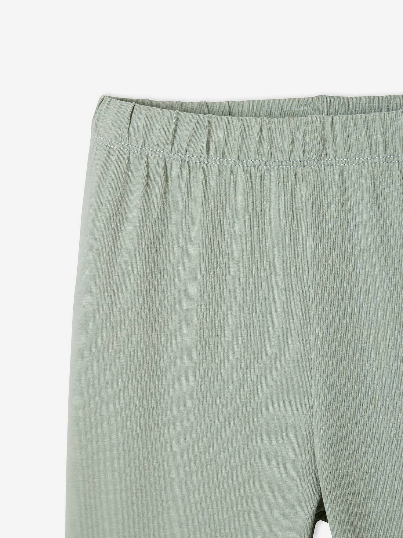 Legging Fille Mi-mollets Vertbaudet - 95% Coton, Taille élastique, Idéal Sous Les Robes Et Tuniques