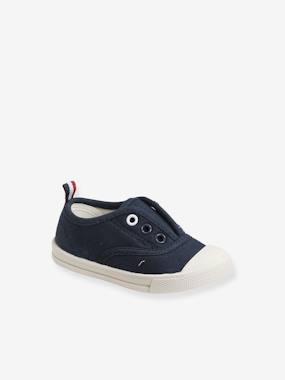 Shoes-Baby Footwear-Fabric Trainers with Elastic, for Baby Boys