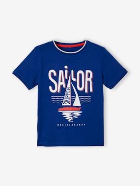 Boys-T-Shirt with Boat, for Boys