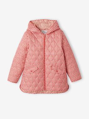 Coat & jacket-Quilted Jacket with Hood, Recycled Polyester Padding, for Girls