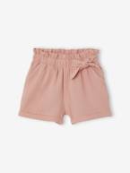 Paperbag Shorts in Cotton Gauze for Girls  - vertbaudet enfant 