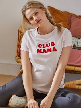 Maternity-Nursing Clothes-T-Shirt with Message, in Organic Cotton, Maternity & Nursing Special