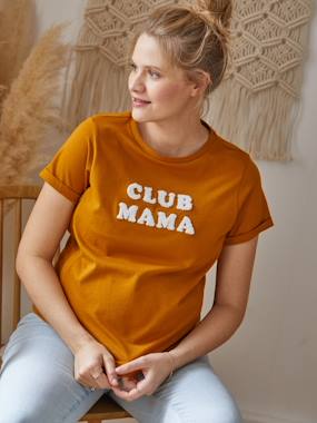 Maternity-Nursing Clothes-T-Shirt with Message, in Organic Cotton, Maternity & Nursing Special