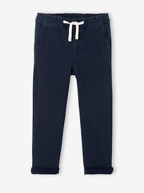 Boys-Chino Trousers, Easy to Slip On, for Boys