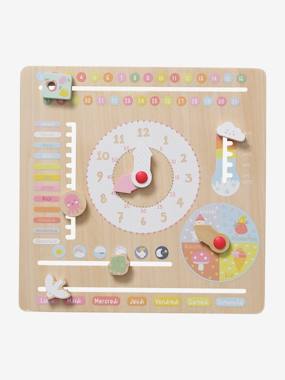 Toys-Educational Games-Wooden Calendar Clock - Wood FSC® Certified