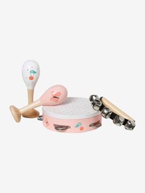Toys-Baby & Pre-School Toys-Early Learning & Sensory Toys-Set of Maracas, Tambourine, Tambourine with Rattles - FSC® Certified