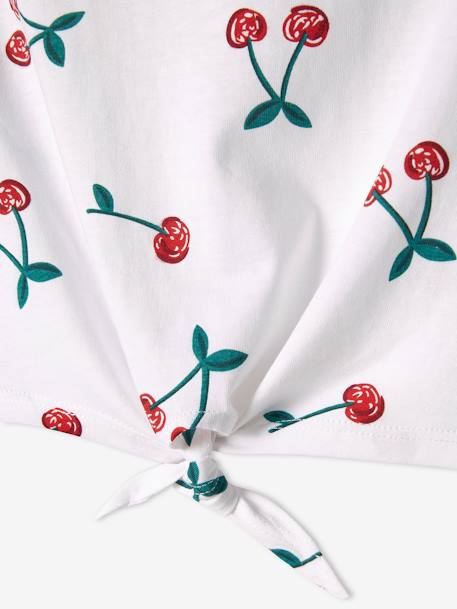 Vertbaudet Fille T-shirt Imprimé Fille Avec Noeud Fantaisie Vanille Tee Shirt Enfant Fille Vertbaudet Tee Shirt Lacoste Enfant