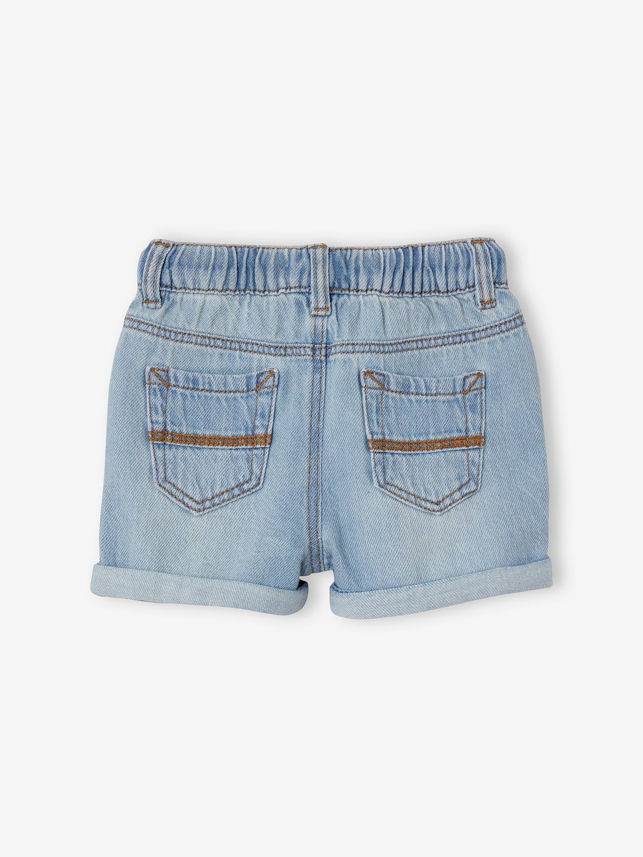 Denim Shorts for Babies - blue medium 