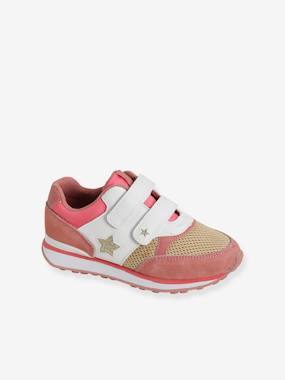 -Running-Type Trainers with Touch Fasteners, for Girls