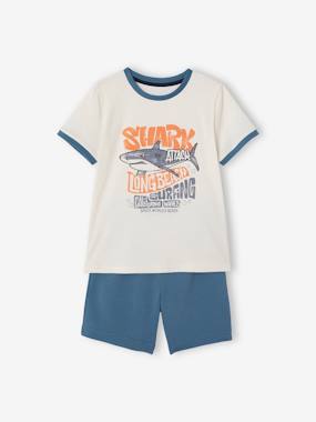 Boys-Outfits-Shark Shorts & T-Shirt Combo for Boys