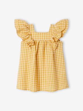 -Gingham Dress for Babies