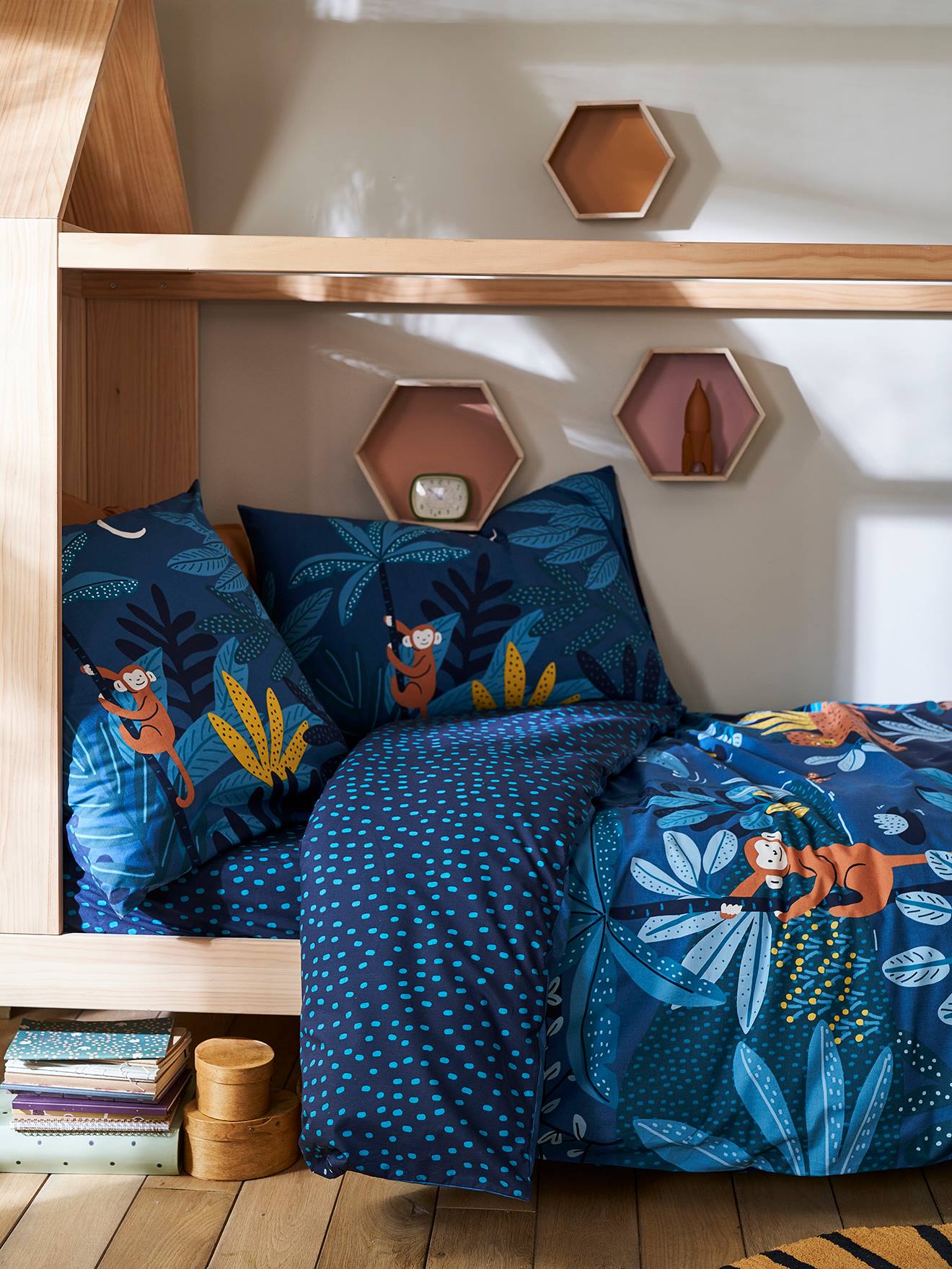 Housse de Couette 200x200 Montgolfière pour Enfants Mignonne Parure de Lit 2 Personnes en Microfibre pour Adulte Ado Enfant avec Fermeture et 2 Taies d' oreiller