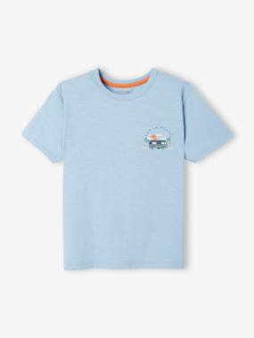 Boys-T-Shirt with Large Surfing Motif on the Back for Boys