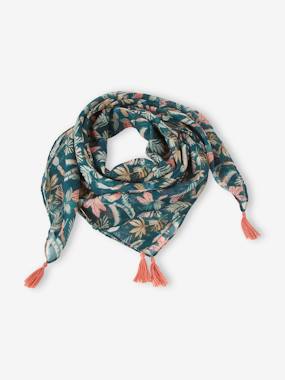 -Scarf with Exotic Print for Girls, Oeko-Tex®
