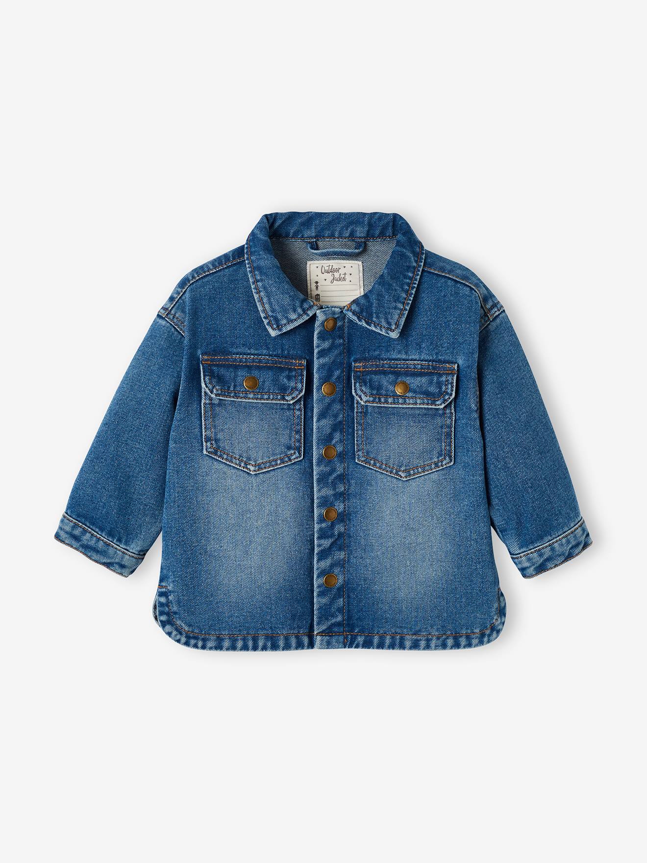 Parana rivier Lee Verplicht Denim Jacket for Babies - blue medium solid, Baby