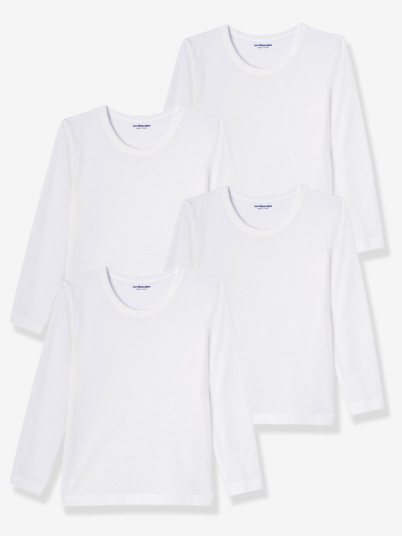 Pack of 4 Boys' T-Shirts - white