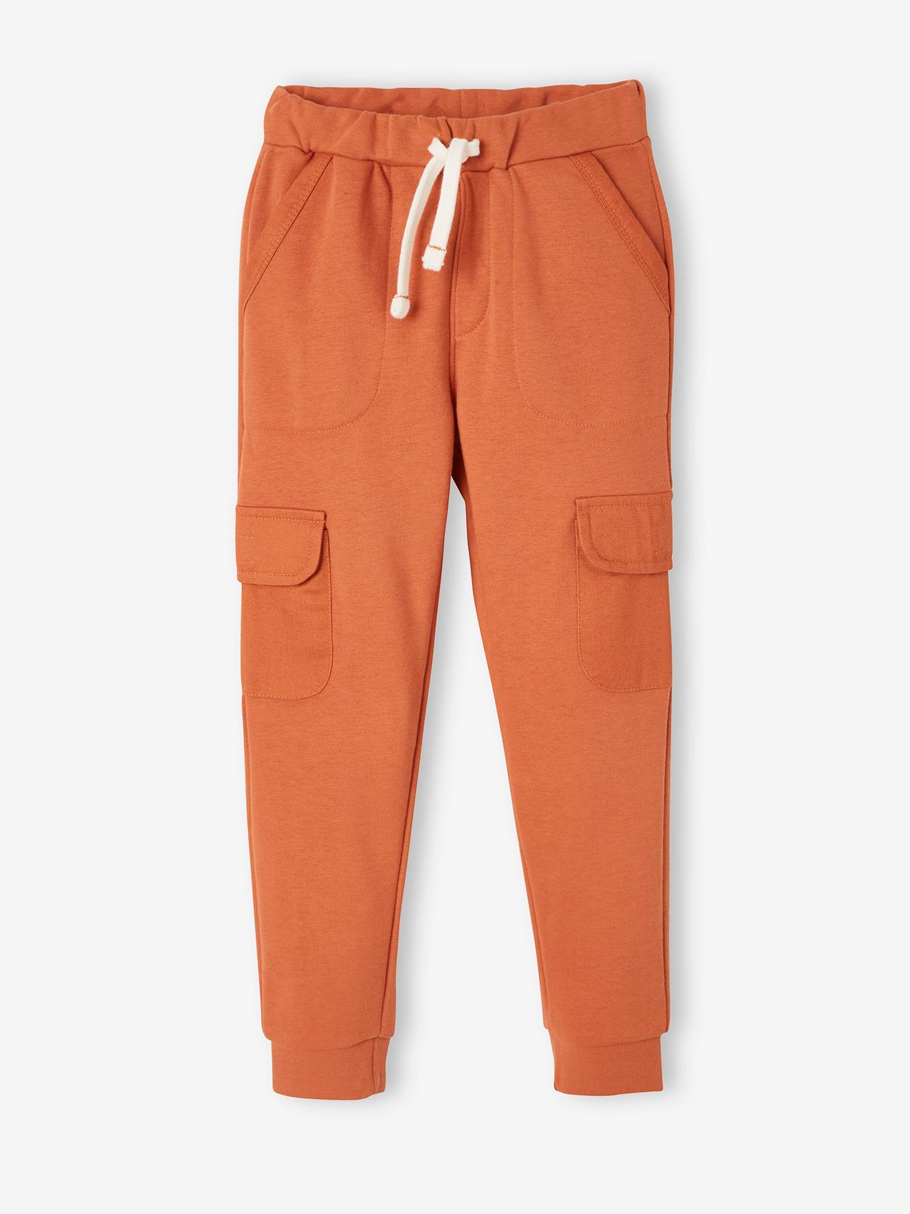 kids orange joggers