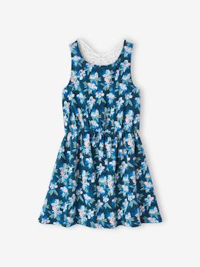 Girls-Dress with Macramé Butterfly on the Back, for Girls