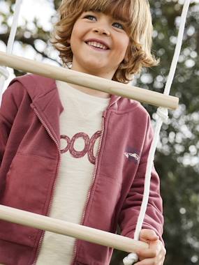 -Zipped Hoodie with Fancy Pockets, for Boys