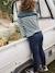 Sailor-Style Striped Jumper for Boys BROWN MEDIUM STRIPED+ecru+green+GREEN MEDIUM SOLID WITH DESIG - vertbaudet enfant 