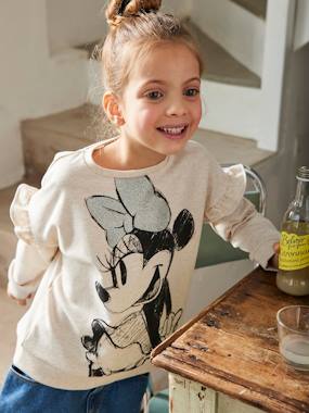 Girls-Cardigans, Jumpers & Sweatshirts-Disney® Sweatshirt with Ruffles for Girls