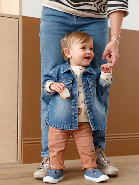 Babies Bebe Garcon En Toile Bleu Chaussures