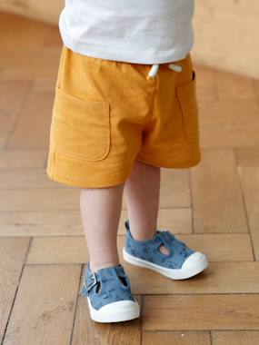 Chaussures-Chaussures bébé 17-26-Marche garçon 19-26-Sandales-Babies bébé garçon en toile
