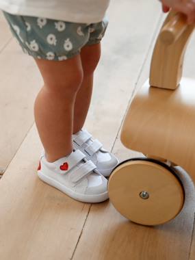Shoes-Touch-Fastening Trainers in Canvas for Baby Girls