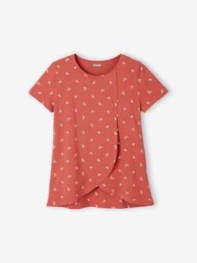Maternity-Nursing Clothes-Wrapover T-Shirt for Breastfeeding, Maternity & Nursing Special