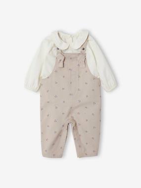 -Blouse & Dungarees Outfit for Babies