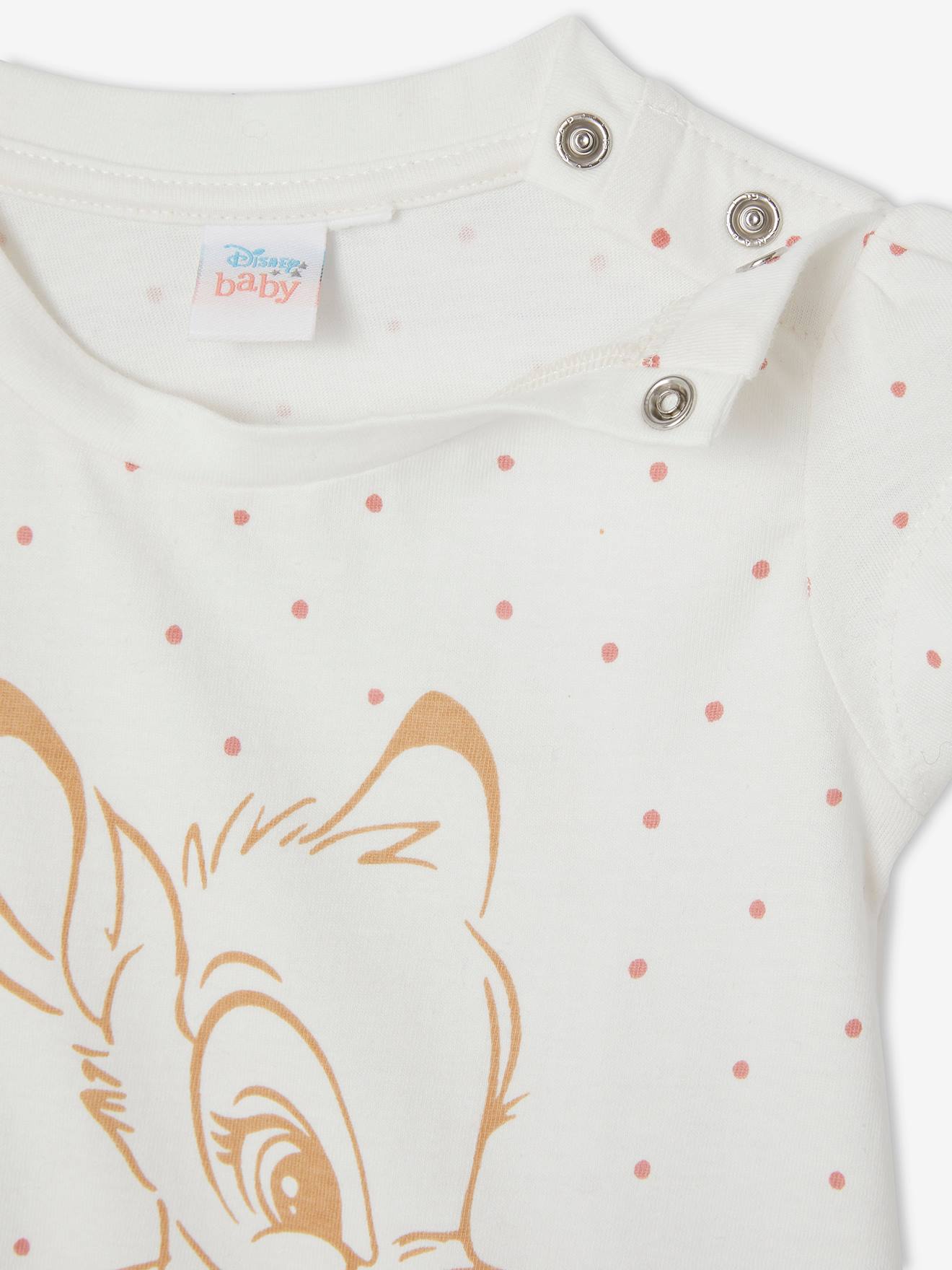 Bambi T Shirt for Baby Girls by Disney white light all over