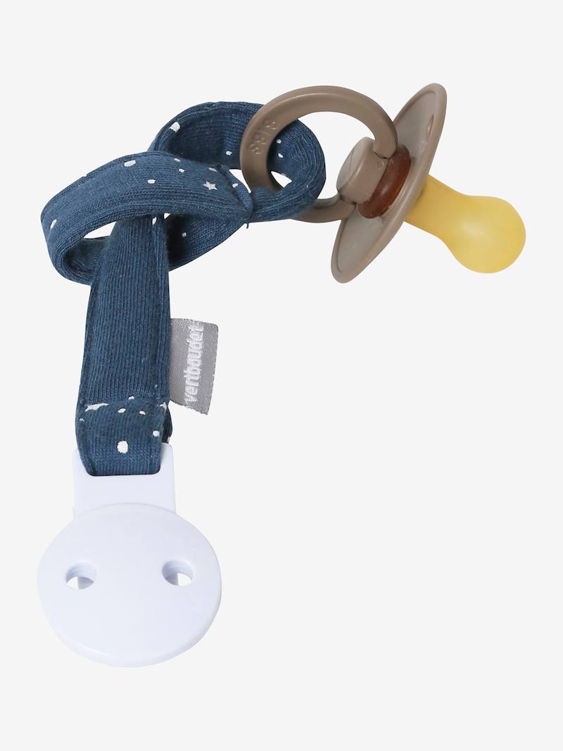 Dummy Clip in Printed Fabric white/print, Nursery