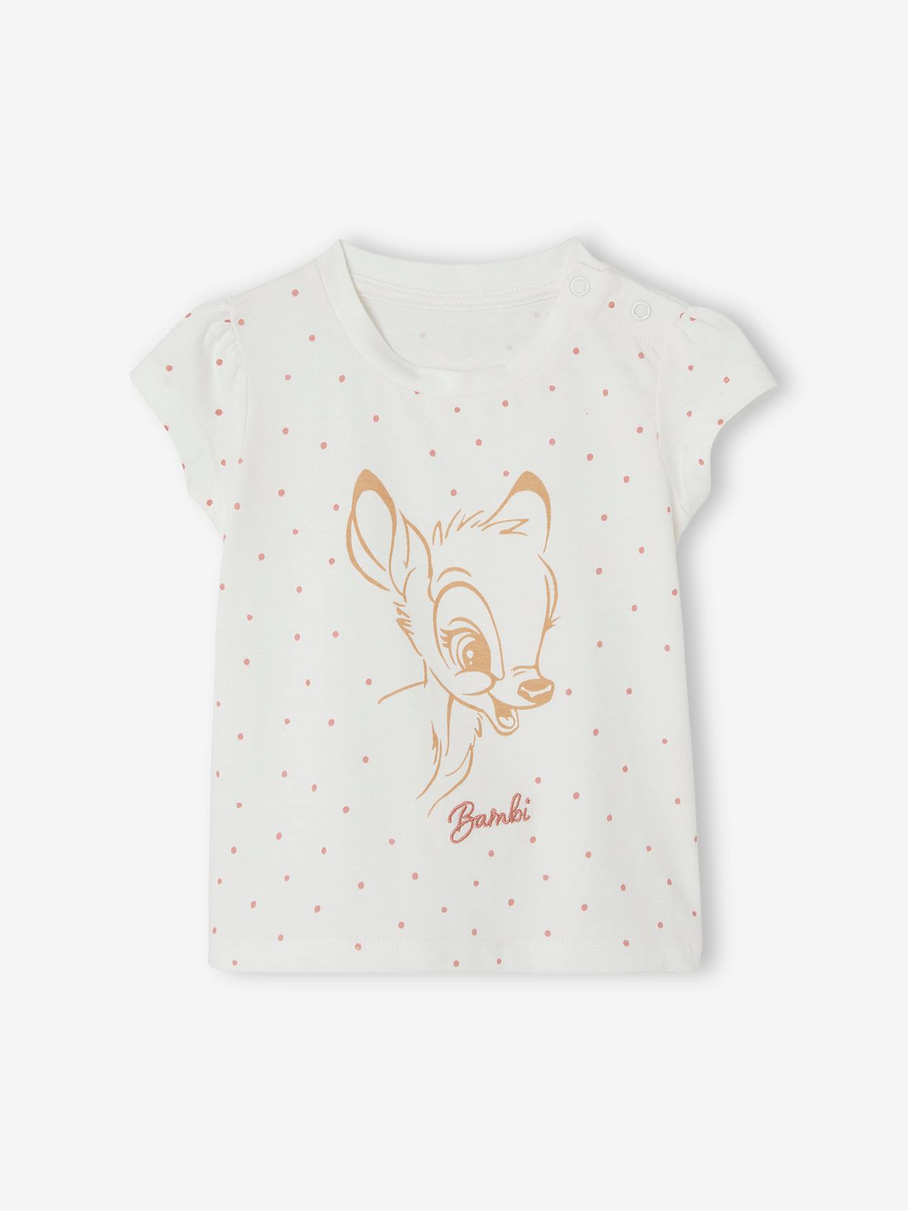 Bambi T-Shirt for Baby Girls, by Disney® - white light all over