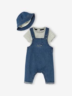 Baby Boys Denim Dungarees Toddler Bodysuit Authentic New Age 3 Months to 5 Years