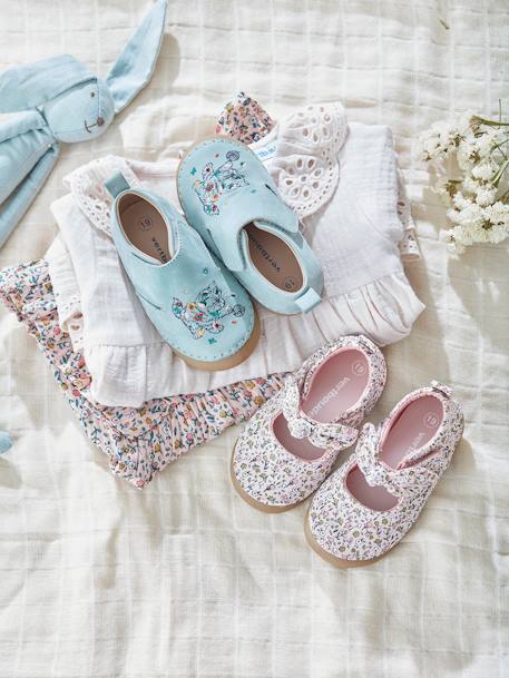 VERTBAUDET Chaussons Scratchés Bébé En Cuir Souple Or 24