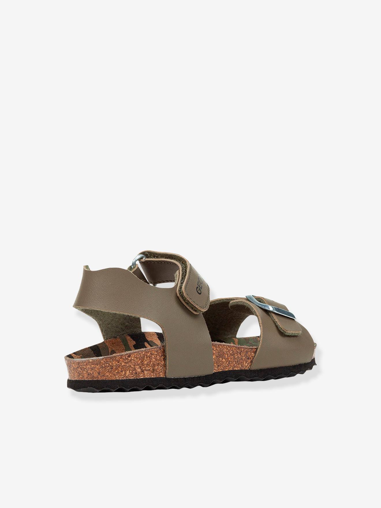 Sandals for Children, B by - green solid,