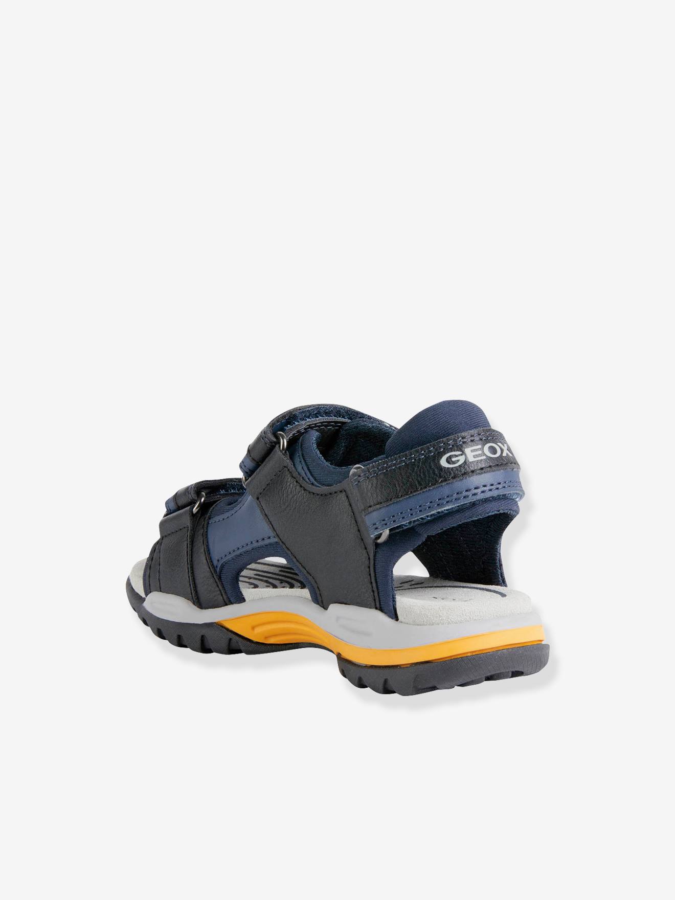 Sandals for Boys, J. Borealis blue Shoes by medium - GEOX® B.A solid