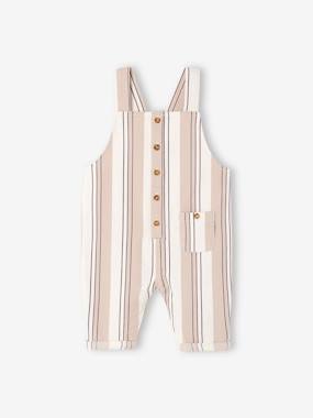-Striped Dungarees for Babies