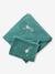 Cape de bain personnalisable + gant de toilette blanc+bleu moyen+framboise+marine+ocre+rose poudré+vert bleuté+vert céladon - vertbaudet enfant 