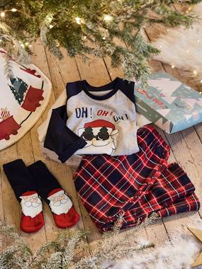 -Christmas Gift Box, "Oh! Oh! Oh!" Pyjamas + Socks for Boys