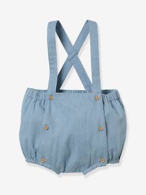 Baby-Shorts-Lightweight Denim Bloomers for Babies, by CYRILLUS